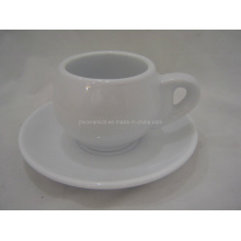 Porcelain Thick-Wall Coffee Cup&Saucer